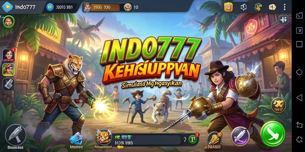 Tampilan gameplay <strong>INDO777</strong> yang menarik dengan interaksi karakter yang hidup.