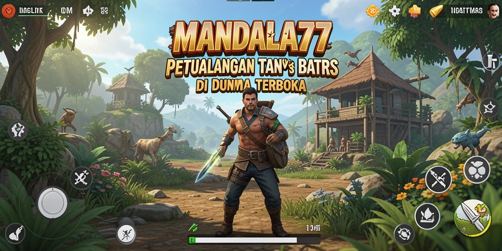 Screenshot MANDALA77 menampilkan eksplorasi dunia terbuka yang menakjubkan.