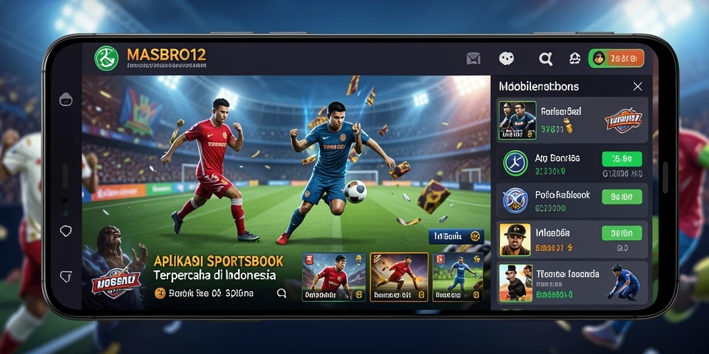 Tampilan menarik dari gameplay sportsbook MASBRO12 saat taruhan berlangsung.