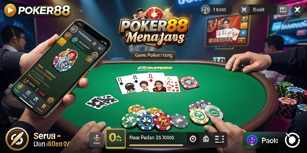 Tampilan gameplay POKER88 yang mendebarkan dan grafis berkualitas tinggi.