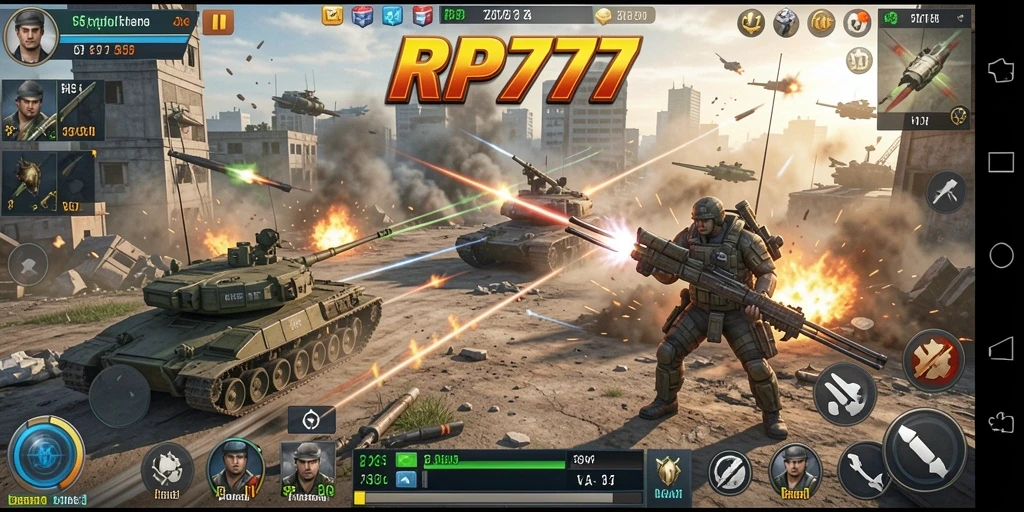 Tampilan gameplay RP777 yang mendebarkan dan penuh strategi.